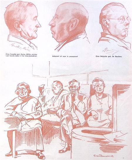 Spotprent over buitenlandse politici (lijst optie, Lithos), Antiek en Kunst, Kunst | Litho's en Zeefdrukken, Verzenden