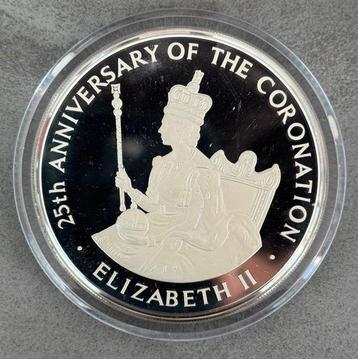 Jamaïque. 25 Dollars 1978 25th Anniversary of the