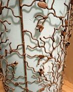 Plafondlamp - Staal, Glas - suspension stijl art deco, Antiek en Kunst