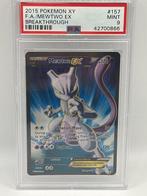 Pokémon - 1 Graded card - fa mewtwo ex breaktrough - PSA 9, Nieuw
