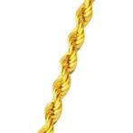 Handmade - Ketting - 14 karaat Geel goud - Rope Chain met 3
