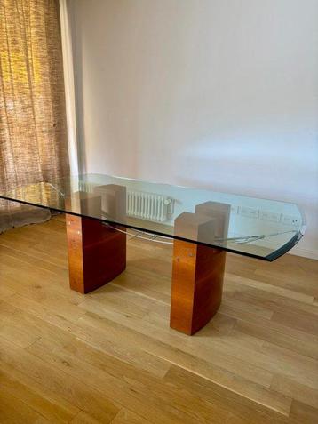 TRESSERRA - Jaime Tresserra - Eettafel - Glas, Hout, Stof - beschikbaar voor biedingen