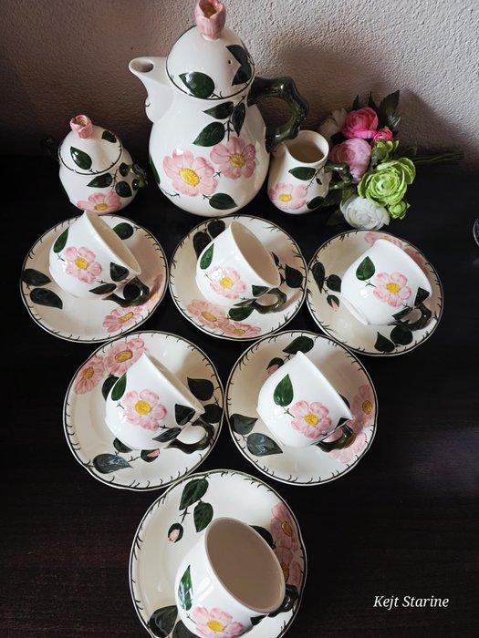 Villeroy & Boch - Theeservies (9) - wild rose - Porselein -, Antiquités & Art, Antiquités | Meubles | Tables