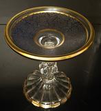 antica cristalleria italiana - Taartstandaard - Luxe blauwe