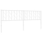 Hoofdbord 200 cm Metaal | Retour Deal, Huis en Inrichting, Slaapkamer | Bedden, 90 cm, Verzenden, Wit, 200 cm