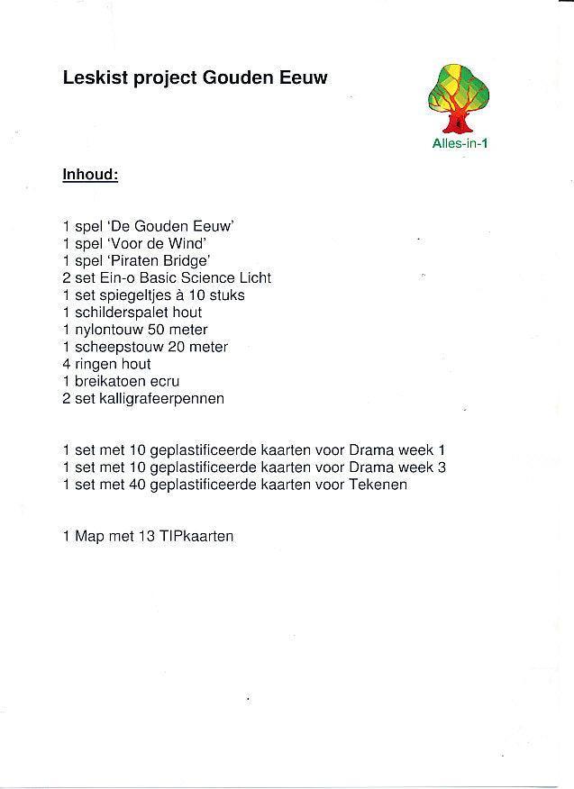 Alles-in-1 Leskist Project Gouden Eeuw voor 60 leerlingen, Boeken, Schoolboeken, Verzenden