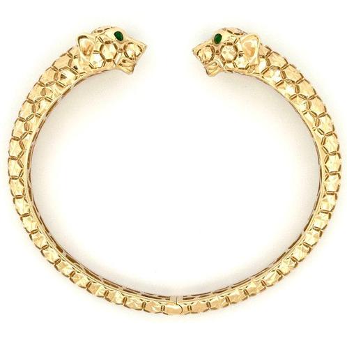 Handmade - Bracelet - Pantera - 12.1 g - 18 carats Or blanc,, Handtassen en Accessoires, Antieke sieraden