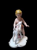 Wallendorf, Schaubachkunst, Carl Schiedig - Beeldje, Putti, Antiek en Kunst