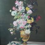 Dutch school (XX) - Still life with roses, Antiquités & Art