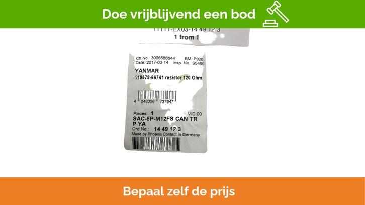 Bieden: Yanmar 119578-66741 terminal F NMEA, Watersport en Boten, Navigatiemiddelen en Scheepselektronica, Ophalen of Verzenden