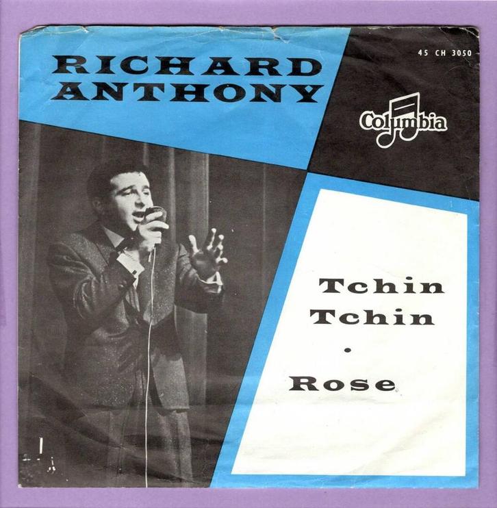 Richard Anthony – Tchin Tchin / Rose (1-7-Vinyl-Single), CD & DVD, Vinyles Singles, Enlèvement ou Envoi