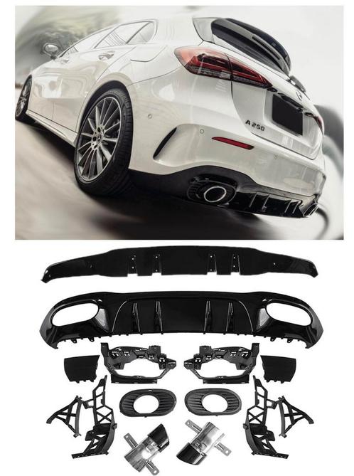 Geschikt voor Mercedes W177 A-Klasse Hatchback diffuser + ui, Auto diversen, Auto-accessoires, Verzenden