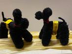 Steiff: twee zwarte poedels, wol miniaturen - Figure (2) -