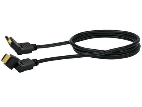 Veiling - Schwaiger HDMI-kabel 2 m 2 x 360 graden draaistekk, Audio, Tv en Foto, Televisie-accessoires, Nieuw