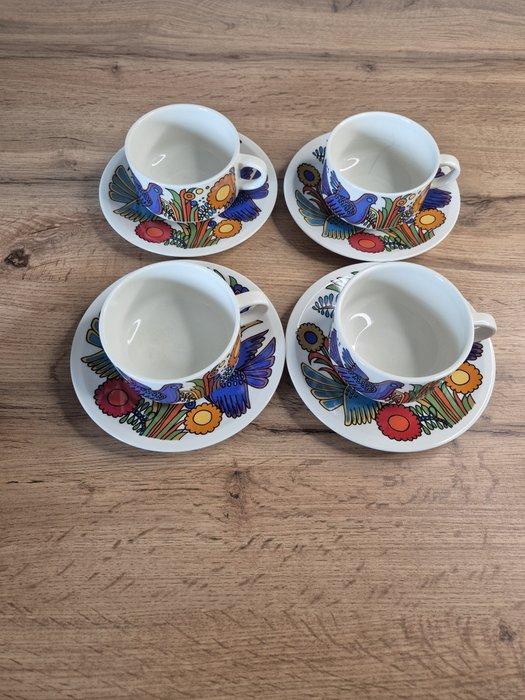Villeroy & Boch - Acapulco - Kop en schotel (8) - Keramiek -, Antiek en Kunst, Antiek | Meubels | Tafels