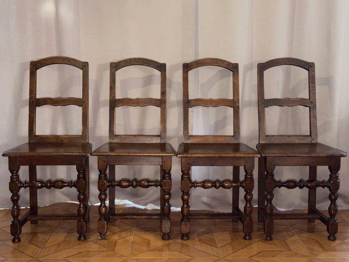 Stoel (4) - Eik, Hout, Antiek en Kunst, Antiek | Overige Antiek