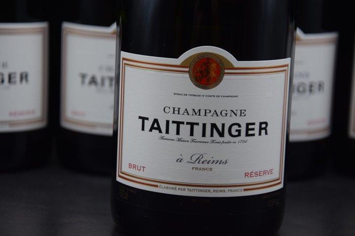 Taittinger, Brut Réserve - Champagne, Reims - 6 Flessen, Verzamelen, Wijnen