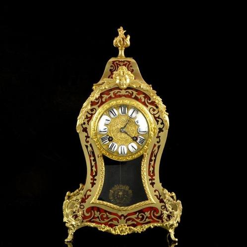 Pendule Boulle Style Rococo Bois, Laiton, Verre, Écaille de, Antiek en Kunst, Antiek | Klokken