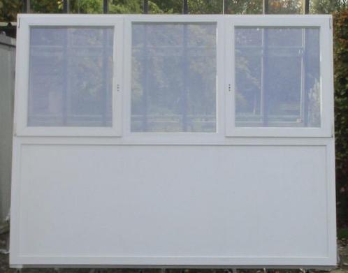 pvc raam , chassis , venster 257 x 202 wit / creme, Bricolage & Construction, Châssis & Portes coulissantes, Enlèvement ou Envoi