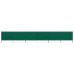 vidaXL Paravent 6 panneaux Tissu 800 x 160 cm Vert, Jardin & Terrasse, Verzenden, Neuf