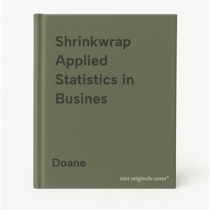 Shrinkwrap Applied Statistics in Busines 9780077146511 Doane, Boeken, Taal | Engels, Gelezen, Verzenden