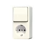Jung Ap600 Interrupteur Prise Combiné Blanc - 676A, Bricolage & Construction, Verzenden