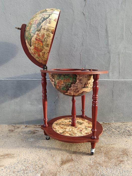 Bar - Hout, pasta - Wereldbol-barmeubel, likeurkast, Antiek en Kunst, Curiosa en Brocante