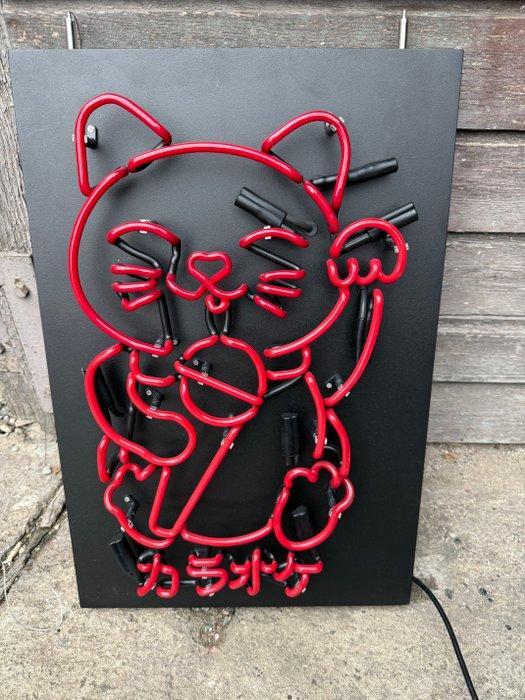authentieke glazen neonsign - Neonlichtbord - Japanse, Antiquités & Art, Curiosités & Brocante