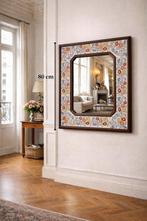 Wandspiegel - Hout, Aardewerk - Spaanse faience, Antiek en Kunst