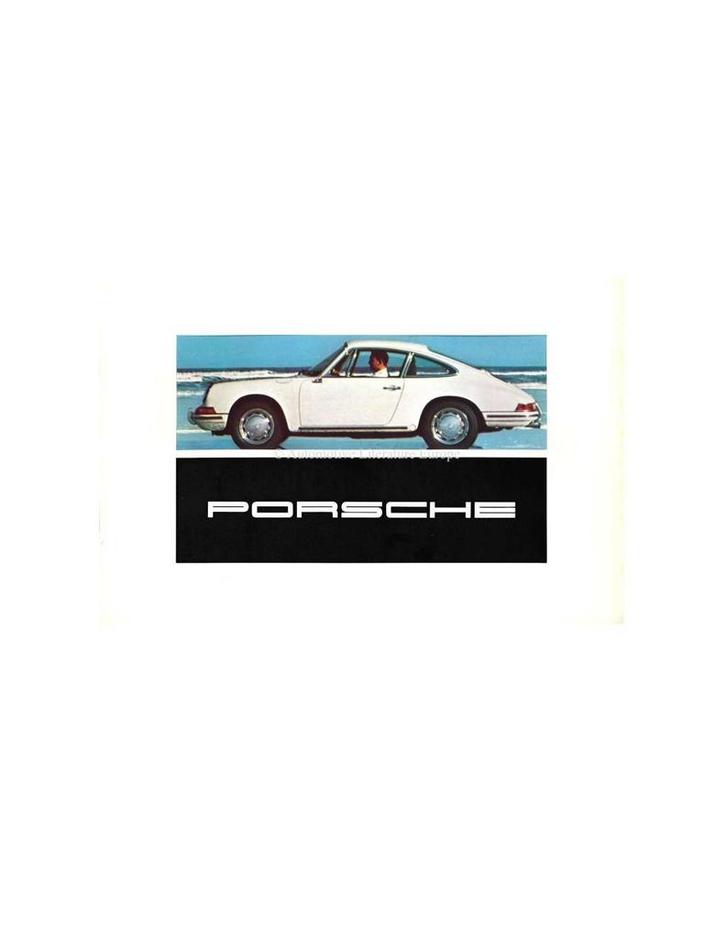 1967 PORSCHE 911 / 912 BROCHURE DUITS, Boeken, Auto's | Folders en Tijdschriften, Ophalen of Verzenden
