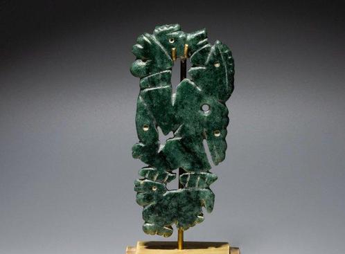 Nicoya - Guanacaste, Costa Rica. Jade Antropomorfe hanger,, Verzamelen, Mineralen en Fossielen