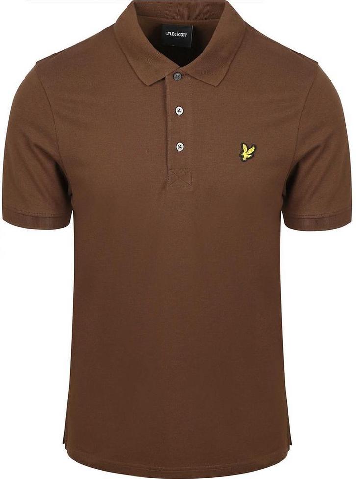 Lyle and Scott Polo Plain Bruin maat Maat 48/50 (M) Heren, Kleding | Heren, Polo's, Bruin, Nieuw, Maat 48/50 (M), Verzenden