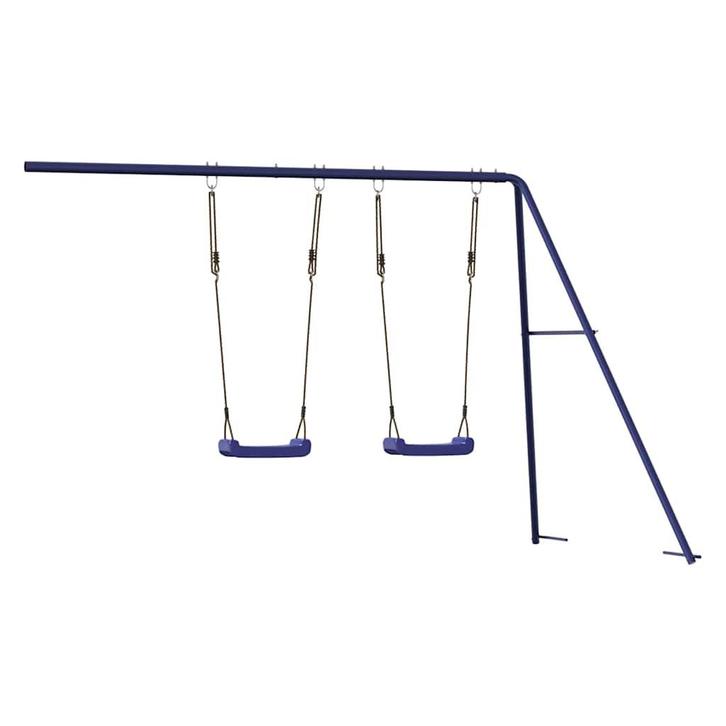 Glijbaan + Schommels - Blauw - Tweede Kansje! Tuinplezier, Kinderen en Baby's, Speelgoed | Buiten | Speeltoestellen, Aanbouwonderdeel