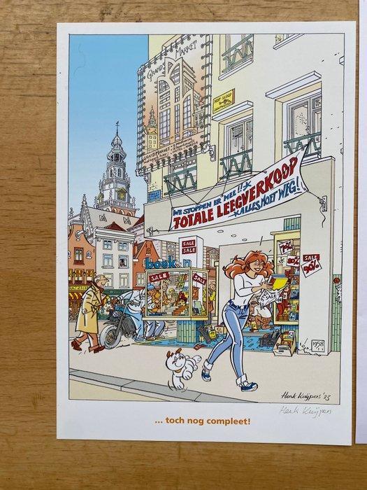 Kuijpers, Henk - Originele schets veilingprent 2023 + prent, Boeken, Stripverhalen