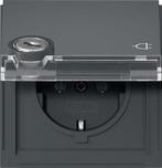 Gira TX44 Vergrendelbare Buiten SCHUKO Stopcontact Met, Doe-het-zelf en Bouw, Verzenden, Nieuw