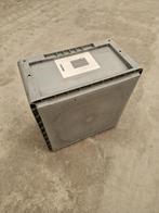 Kunststof stapelbak 400x400x220mm vierkant gesloten, Doe-het-zelf en Bouw, Kratten en Dozen, Ophalen of Verzenden, Nieuw