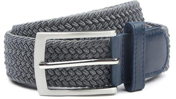 Suitable Geweven Riem Antraciet maat 95 Heren, Kleding | Heren, Riemen en Ceintuurs, Riem of Ceintuur, Nieuw, Echt leder, Verzenden