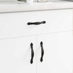 vidaXL Handvat 968 pcs Zwart Zinklegering, Verzenden, Nieuw