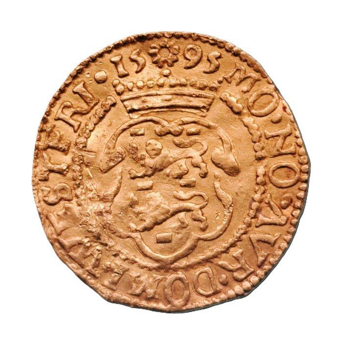 Nederland, West-Friesland Dukaat 1595, Postzegels en Munten, Munten | Nederland