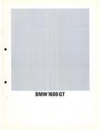1967 BMW 1600 GT BROCHURE NEDERLANDS