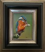 Ben Oude Breuil (1949) - IJsvogel met prooi, Antiek en Kunst, Kunst | Schilderijen | Klassiek