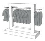 *TIP*  Glossy middenunit kledingrek R-PR-017, Ophalen of Verzenden