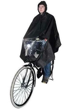 Fiets regenkleding: Regenponcho voor op de fiets