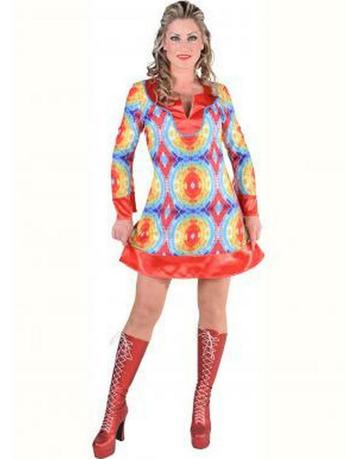Batik jurk hippie jaren 60, Ophalen of Verzenden