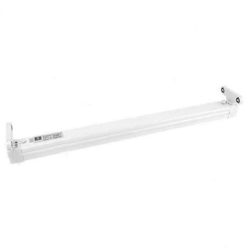 TL ARMATUUR - 60cm - Aluminium - Voor Dubbele LED TL buis -, Maison & Meubles, Lampes | Lampes en vrac, Enlèvement ou Envoi