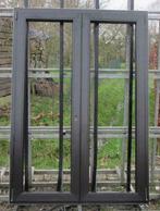 pvc raam , chassis van 123 x 177  donkere eik, Doe-het-zelf en Bouw, 75 tot 150 cm, Kunststof, Raamkozijn, Nieuw