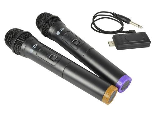 QTX U-Mic Dubbele Draadloze USB Microfoon UHF 863.2 Mhz +, Musique & Instruments, Microphones