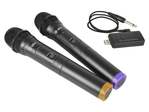 QTX U-Mic dubbele draadloze USB microfoon UHF 863.2 Mhz +, Muziek en Instrumenten, Microfoons