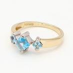 Ring - 14 karaat Geel goud - Topaas, Handtassen en Accessoires, Ringen, Nieuw