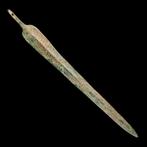 Vroege Griekse Bronzen Speerpunt - Wapen van een Oude, Antiek en Kunst